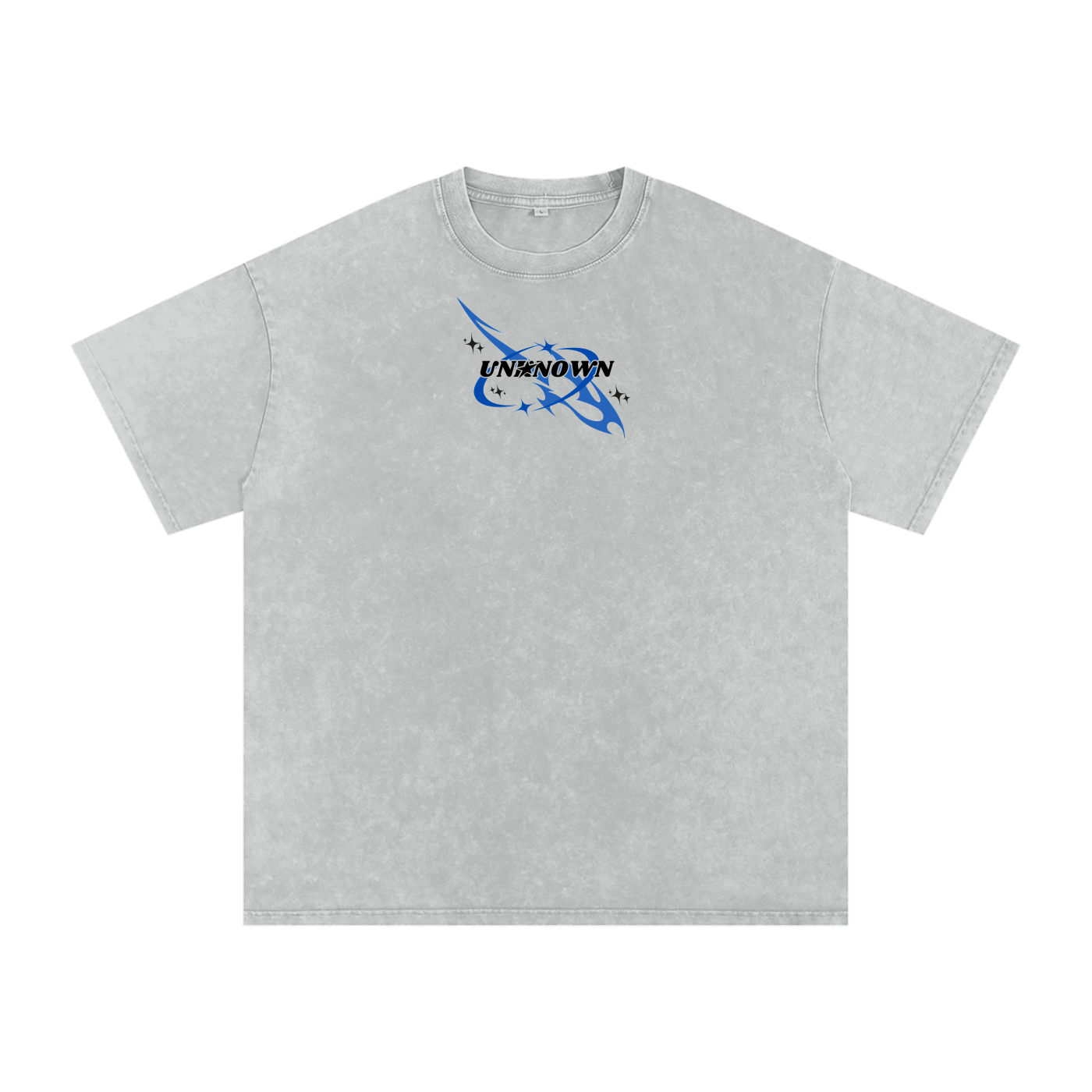 Royal Blue Unknown Washed Oversized T-Shirt