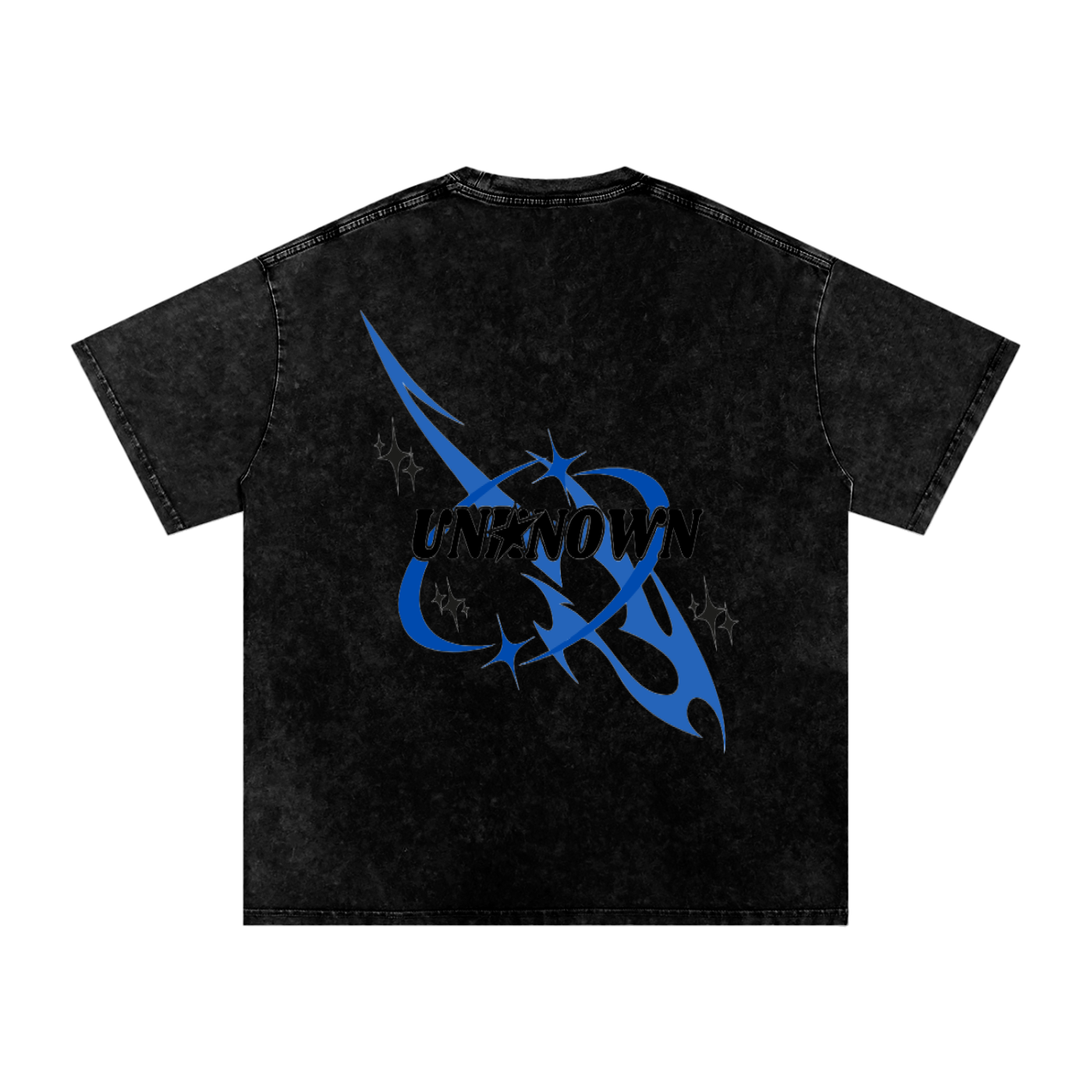 Royal Blue Unknown Washed Oversized T-Shirt